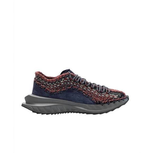 NEW VALENTINO GARAVANI men's crochet lace-up sneaker in blue cerise - Picture 1 of 1